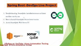 Spring Boot Live DevOps Project - Setup SonarQube Server on AWS Linux OS |Troubleshoot Sonar Issues