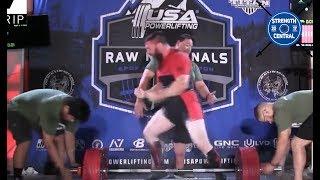 Garrett Blevins - 2nd Place 105 kg USAPL Raw Nationals 2018 - 870 kg total