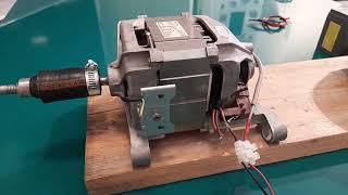 How to make a power generator from a washing machine motor. IT'S SO SIMPLE