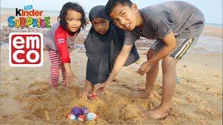 Scramble & Seek Kinder Joy, Lickeble and Egg Surprise Emco IN Beach sand 