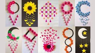 10 Easy Paper Wall Hanging Ideas | Paper Wallmate | Kagaj Ke Phool | Kagaj Ke Phool Banana | Diy