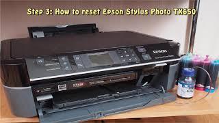 Reset Epson Stylus Photo TX650 Waste Ink Pad Counter