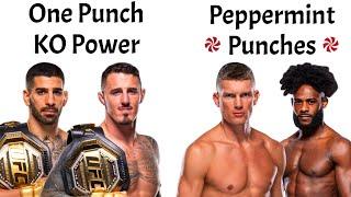 UFC Punching POWER Tier List! The Heaviest & Lightest Hitters In MMA