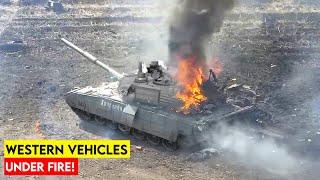 Russia Unleashes FPV Drone Destruction on Abrams & Bradley in Kursk!