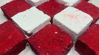 Homemade Gritty Red PJ Blocks Chalk Reforms | ASMR | oddlysatisfying