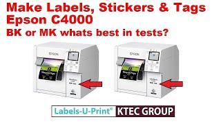 Epson C4000BK - Epson C4000MK - Labels-U-Print ® - KTEC GROUP UK