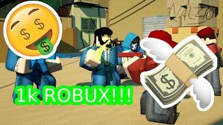 If I win against him, I win 1k robux! (Arsenal)