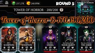 Tower of Horror Boss Battle 200 & 170,190 Fight+Rewards MK Mobile | Hellfire Blade (epic) Equipment