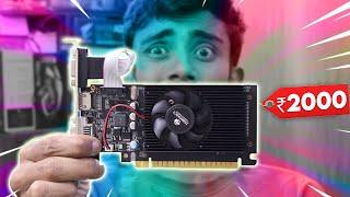 I Bought The Cheapest Graphic Card Possible️That Can Run GTA5, Minecraft? Unboxing 2000rs GPU