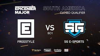 FreeStyle vs SG e-sports, EPICENTER Major 2019 NA Closed Quals , bo1 [DotaBurger]r