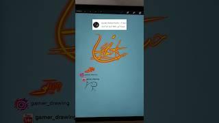 Hana name ️امضا با اسم حنا  @gamer_drawing #gamer_drawing #short #shorts #shortvideo #alahverdipour