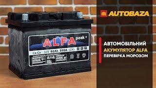 Як бюджетний акумулятор переносить мороз? Акумулятор Alfa