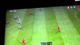 Pes 2009 France vs Portugal gameplay ps3