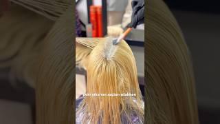 Evde açıcı ile saçımı nasıl mahvettim‍️ #youtubeshorts #shortvideo #saçboyama #haircolor