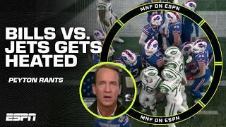 Bills vs. Jets GETTING CHIPPY  Bills' penalty winds up in missed FG  Peyton RANTS | ManningCast