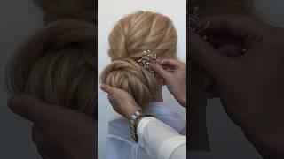 Низкий пучок из жгутов/Свадебная прическа|Low bun|Hairstyle|Wedding|Tutorial