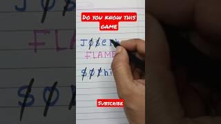 flames game | flames game how to play #shorts #flames #shortvideo