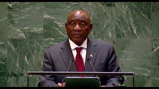 President Cyril Ramaphosa addresses the Business Council for International Understanding meeting