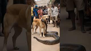 Dog vs Snake #wildlife #wildrift #nature #naturelovers #funny #shorts #dog #snake #saamp