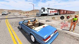 ПРОСКОЧИЛ НА ТОТ СВЕТ! ПОЕЗДА ОШИБОК НЕ ПРОЩАЮТ | BeamNG.drive