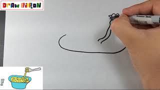 How to draw easily A PLATE OF NOODLES step by step