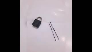 How to open a lock with hair pin instead of key.