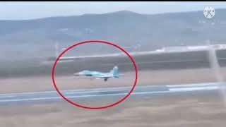 Ukrainian Su-27 Land in NATO airbase escorted by two Romanian F-16s