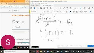 Alg 2 Mod 2 Sec 1 V3 Solve Linear Inequalities