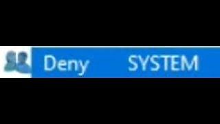 What happens if you Deny SYSTEM from accessing C:\