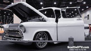 1957 #Chevrolet  Cameo Custom Pickup Truck By Jason Graham Hot Rods At 2024 Detroit Autorama