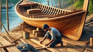 BUILDING the BIGGEST Wooden Boat from Scratch EVER!