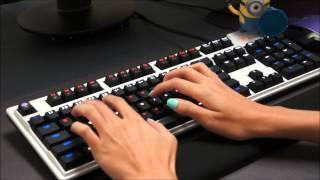 Max Keyboard Nighthawk X9 Cherry MX Red O-Rings Sound and Typing Speed Comparison