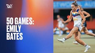 Emily Bates joins the 50 club | AFLW