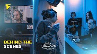 Behind The Scenes of Sona Azizova recording One Of Those Days in a studio - JESC 2021 Azerbaijan