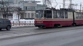 Трамвай ЛВС-86 в Петербурге/ Tram LVS-86 in St.Petersburg