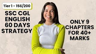 60 Days ENGLISH STRATEGY for SSC CGL 2025 | FREE Resorces and Roadmap | Tier 1 - 156/200