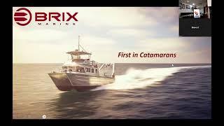 BRIX Marine Managing Director Perry Knudson presents "BRIX Marine: First in Catamarans
