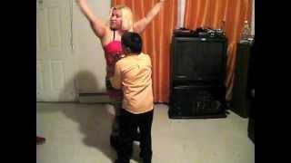 Dominican Republic mom dancing with her son in Newark, New Jersey- unspeakable motions