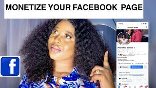 How To Create A Monetize Facebook Page | how to turn  facebook profile to a professional mode