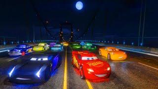 Night Street Race McQueen Jackson Storm Cruz Ramirez and Friends The King Chick Hicks - Cars & Songs