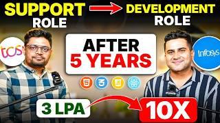 From ₹3 LPA Support Role to 10X Salary – 14 Years Journey Through TCS & Infosys!