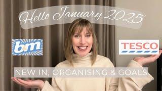 HELLO JANUARY!  Spend the day with me: organising, reviewing goals + shopping | New in B&M 2025