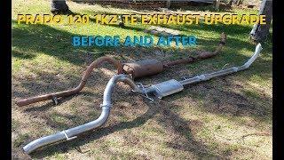 Toyota Landcruiser Prado 120 series 1KZ-TE Exhaust Upgrade Before & After