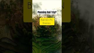  Planning Bali Trip? Here's 6D-7N Itinerary | #trending #travel #bali #vlog