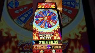 BIG SLOT WIN | Hot Stuff Wicked Wheel Slot | Green Valley Ranch Casino | Las Vegas 2021 #SHORTS