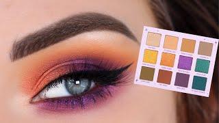 ColourPop x Hocus Pocus Witching Hour Palette | Orange & Purple Halloween Eyeshadow Tutorial