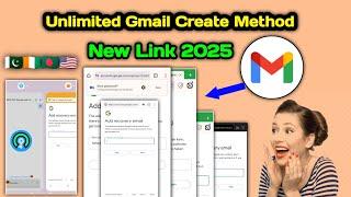 How to Create Unlimited Gmail Account  2025 || Unlimited  Gmail Create Update  Method Android 2025