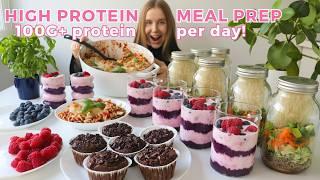 Weekly Healthy & High protein Meal Prep | 100G+ Protein