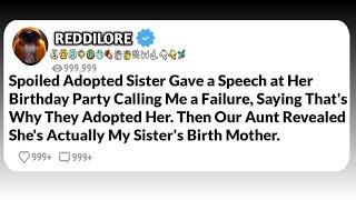 Spoiled Adopted Sister Gave a Speech at Her Birthday Party Calling Me a Failure, Saying That’s...