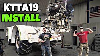 Dropping The MASSIVE Engine & Transmission In The BIG BUD!! Will They Fit?